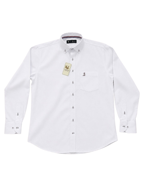 Camisa Essential Blanca Manga Larga