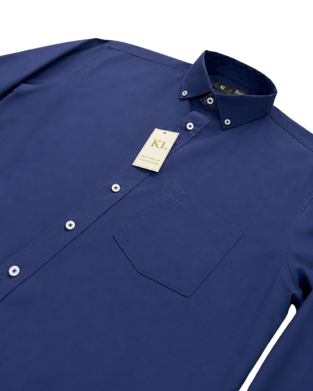 Camisa Essential Azul Oscuro Manga Larga