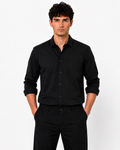 Camisa Essential Negra Manga larga