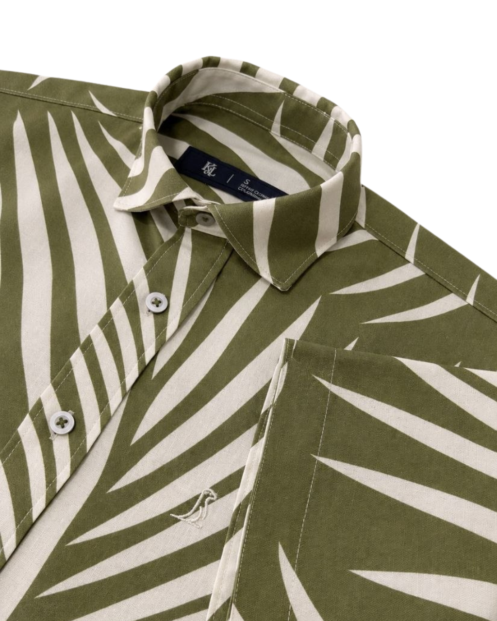 Camisa ORIGINE Verde Oliva Manga Corta