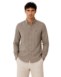 Camisa ORIGINE Taupe Manga larga