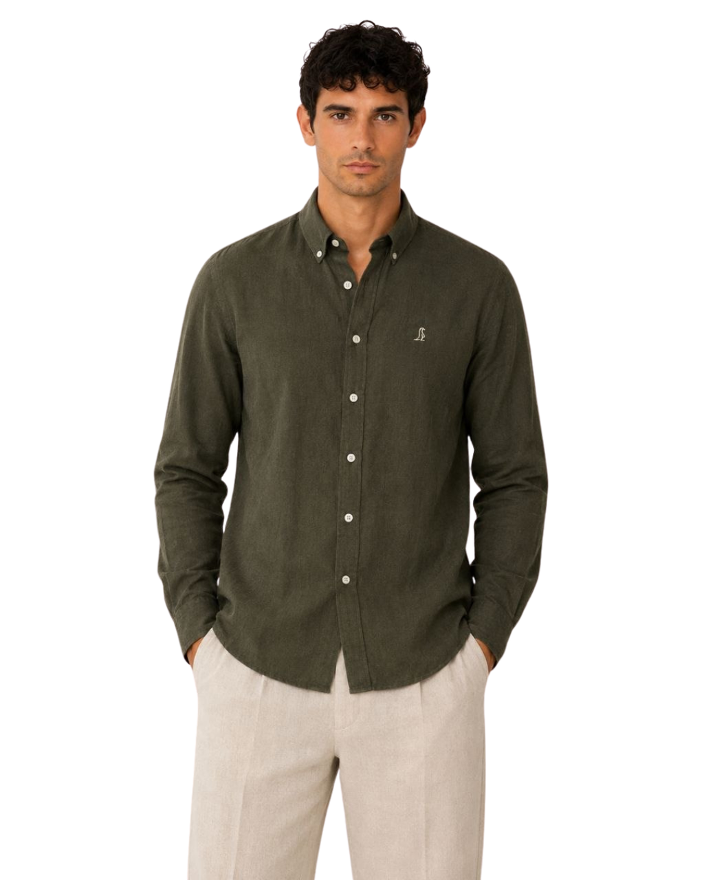 Camisa ORIGINE Verde Militar Manga larga