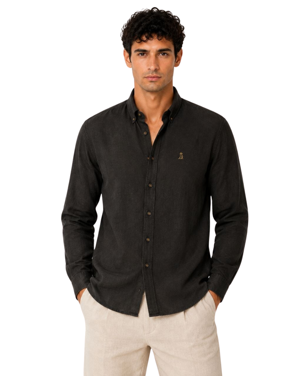 Camisa ORIGINE Nero Manga larga