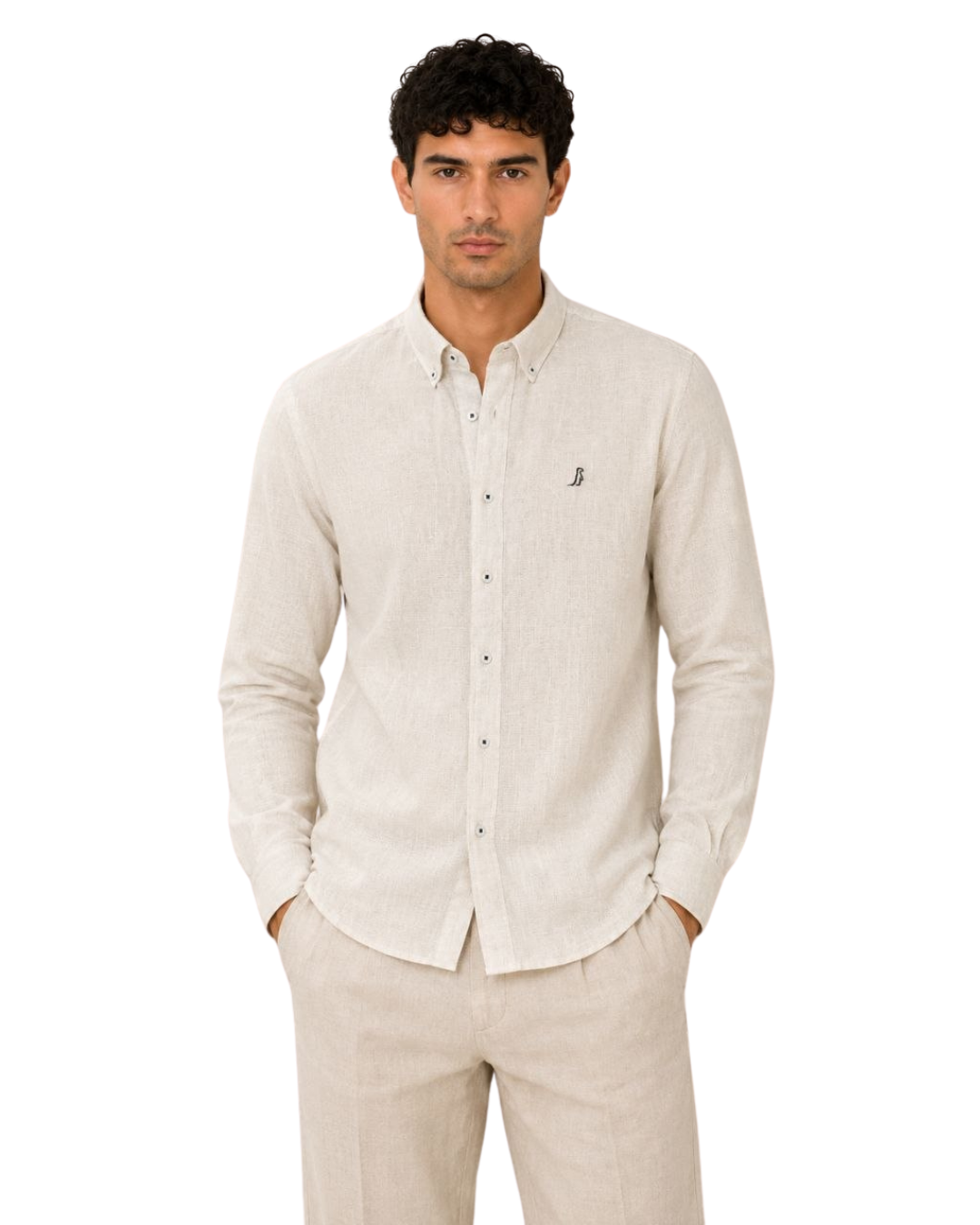 Camisa ORIGINE Ivory Manga larga