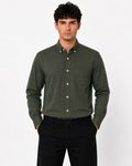 Camisa ESSENTIAL Verde Militar Manga Larga