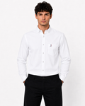 Camisa Essential Blanca Manga Larga