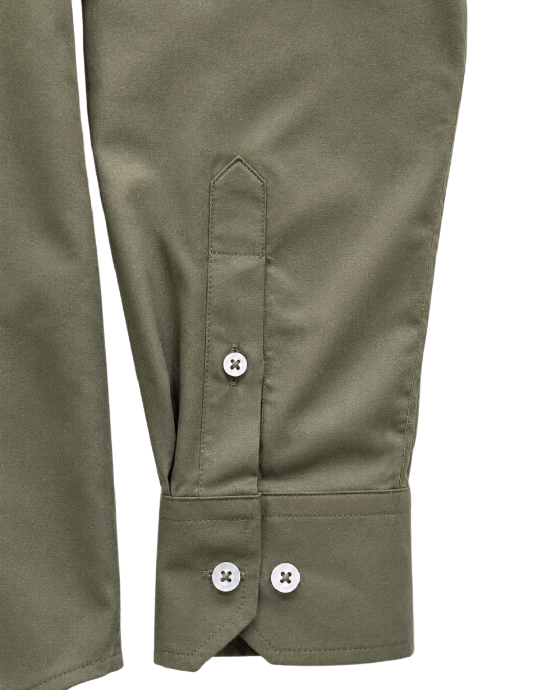 Camisa ESSENTIAL Verde Militar Manga Larga