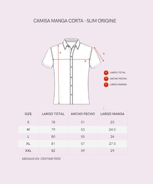 Camisa ORIGINE Cacao Manga Corta