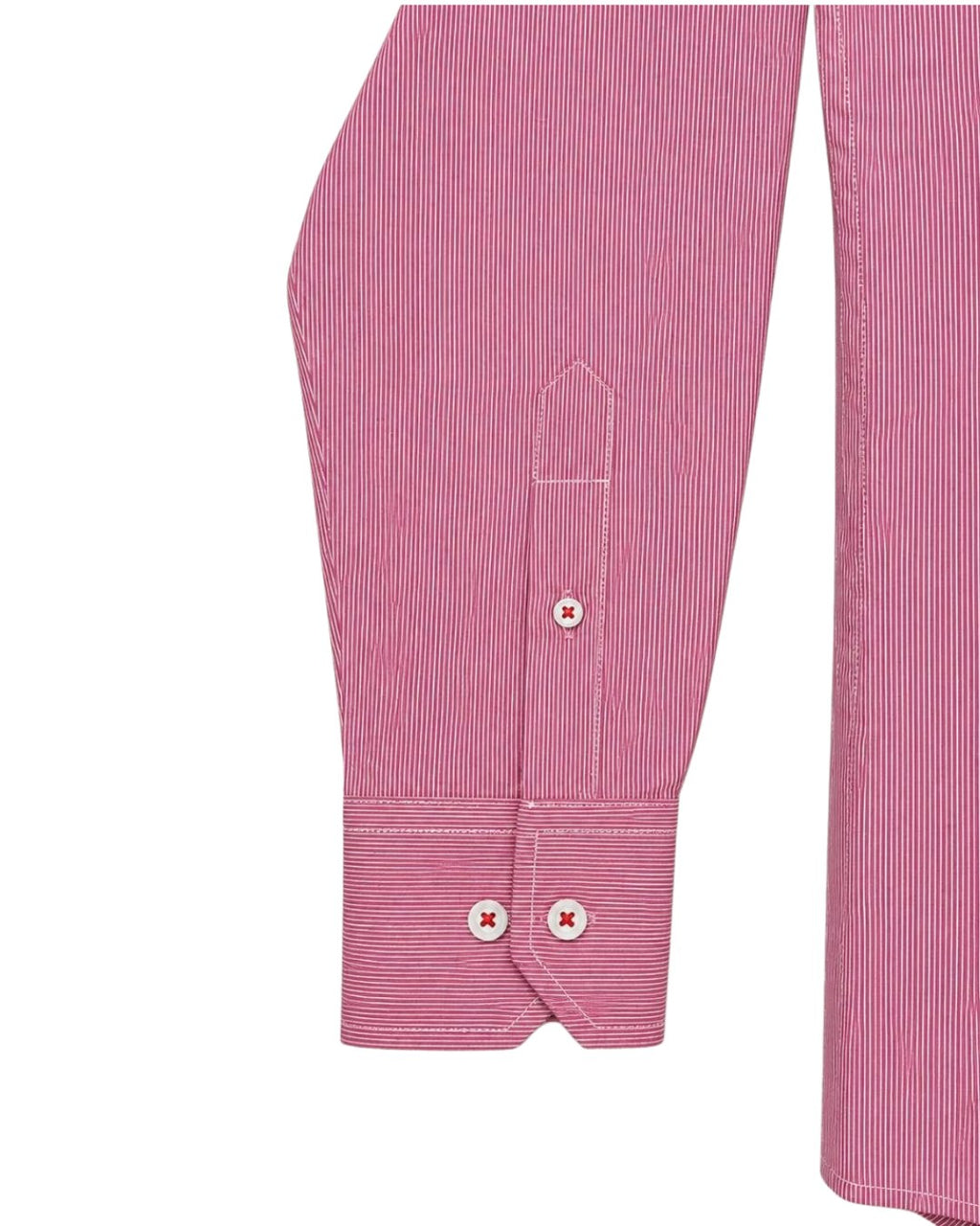 Camisa Essential Rayas Rojas Manga larga