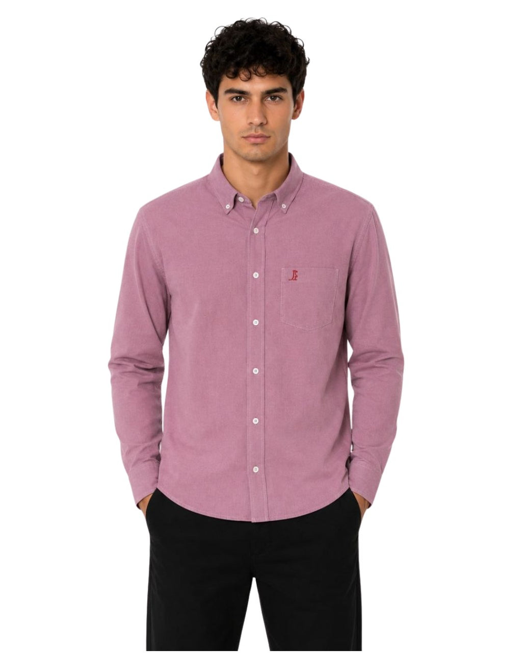 Camisa Essential Rayas Rojas Manga larga