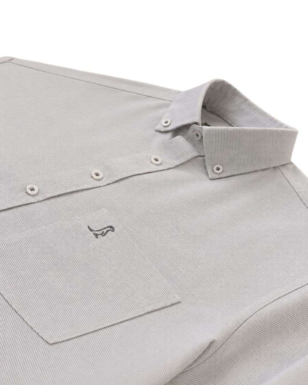 Camisa Essential Puntos Gris Manga larga