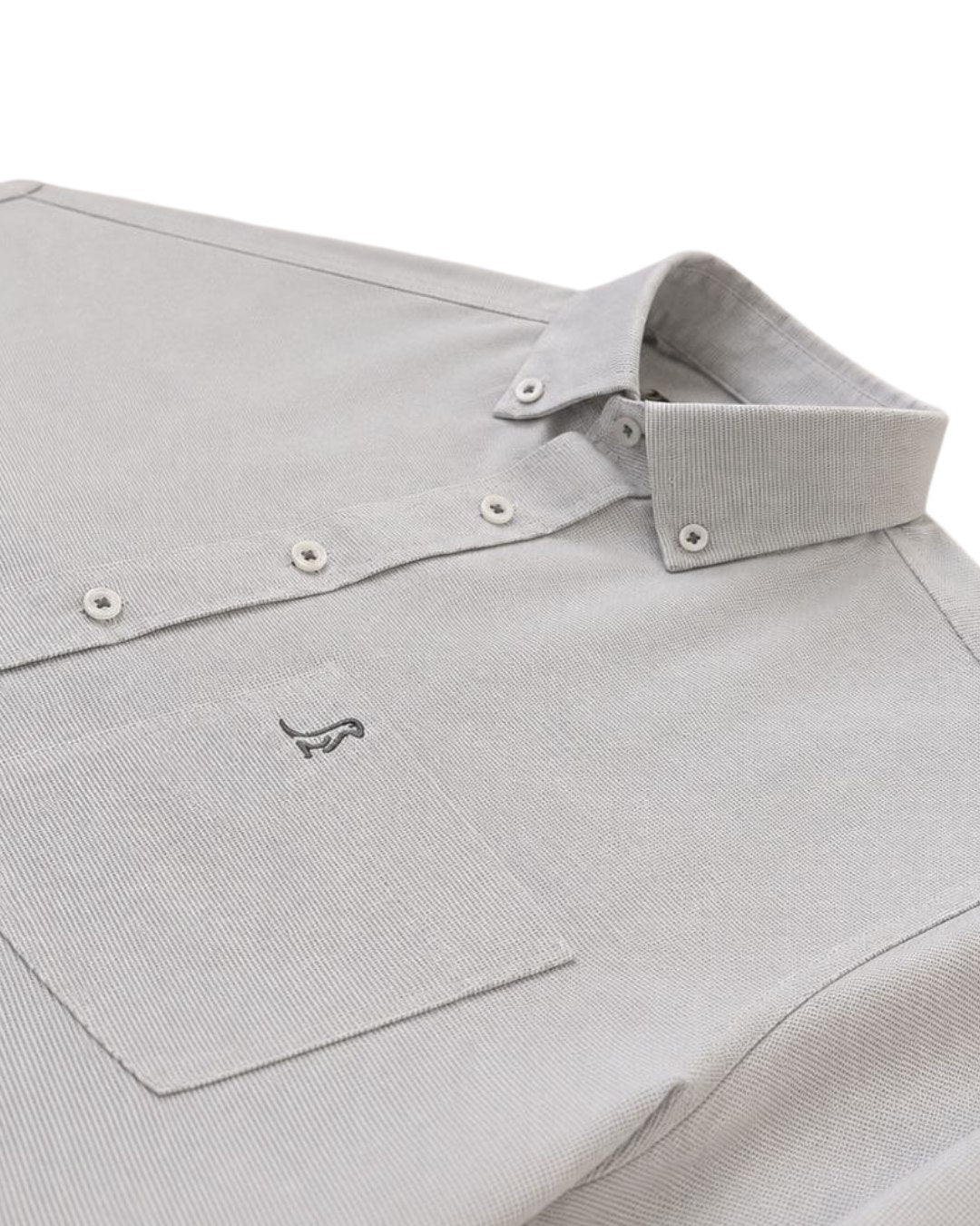 Camisa Essential Puntos Gris Manga larga
