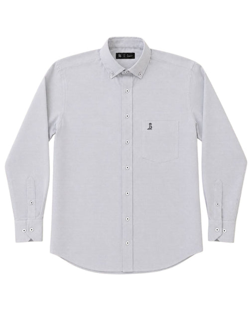 Camisa Essential Puntos Gris Manga larga