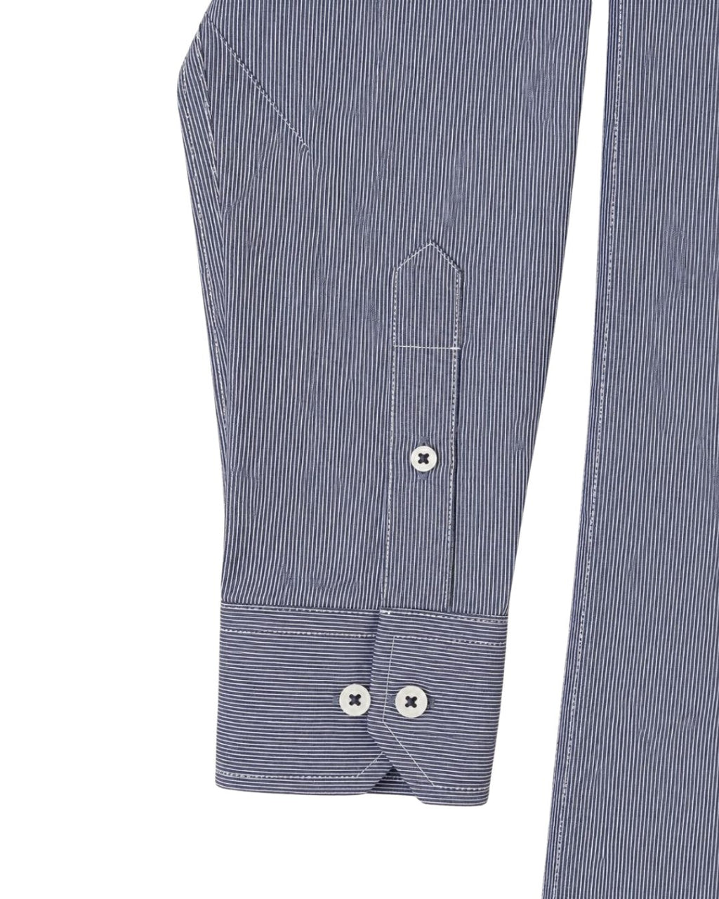 Camisa Essential Gris Rayas Manga larga