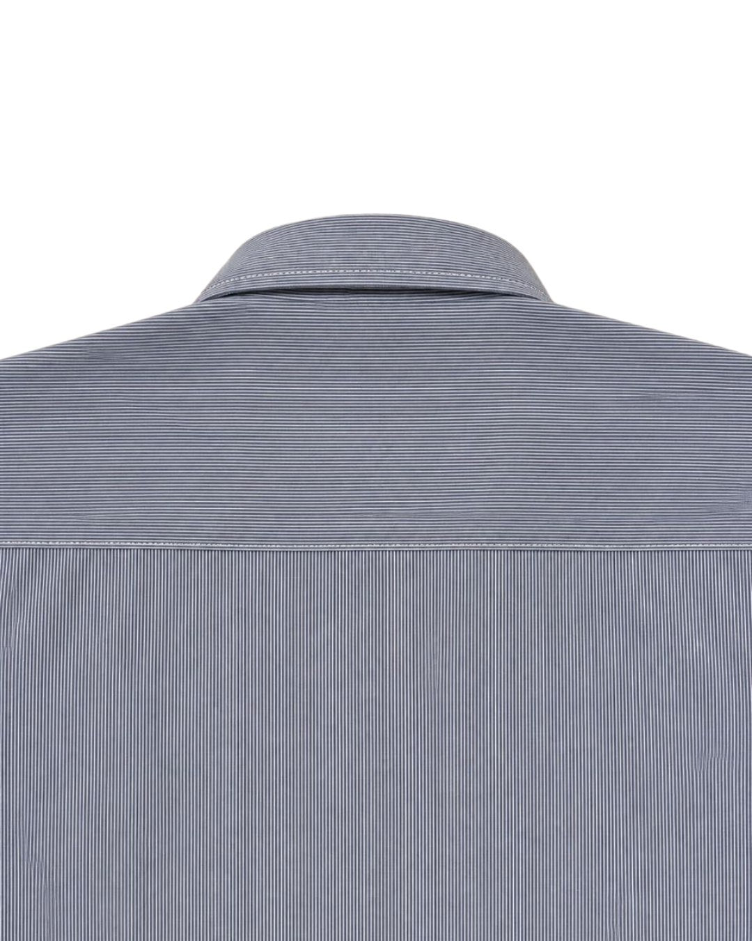 Camisa Essential Gris Rayas Manga larga
