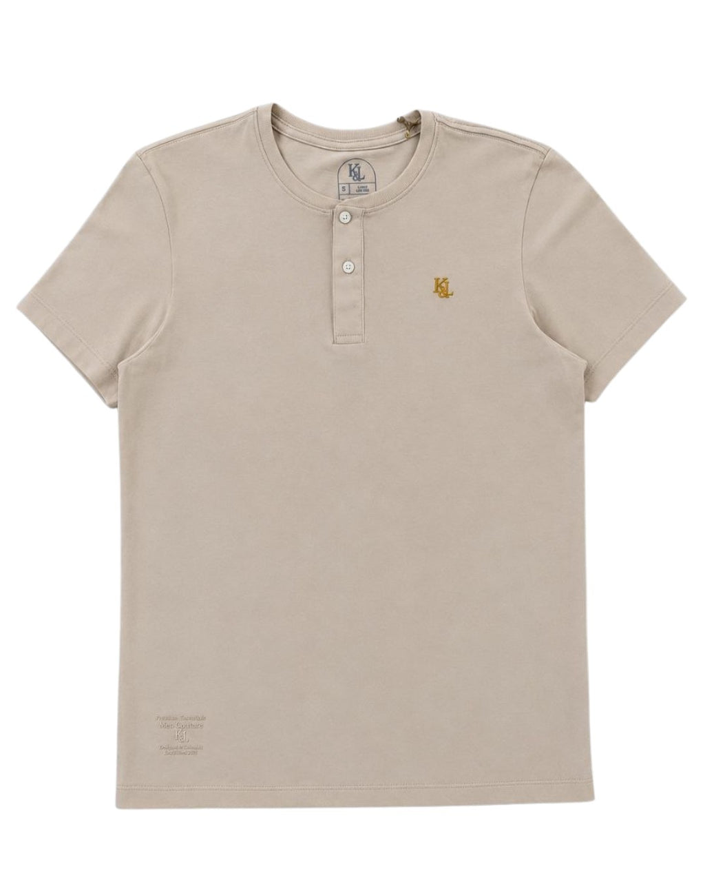 Camiseta Henley ESSENTIAL ivory
