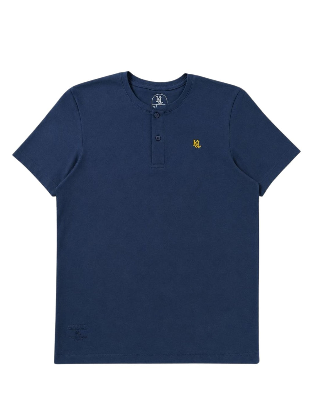 Camiseta Henley ESSENTIAL azul navy