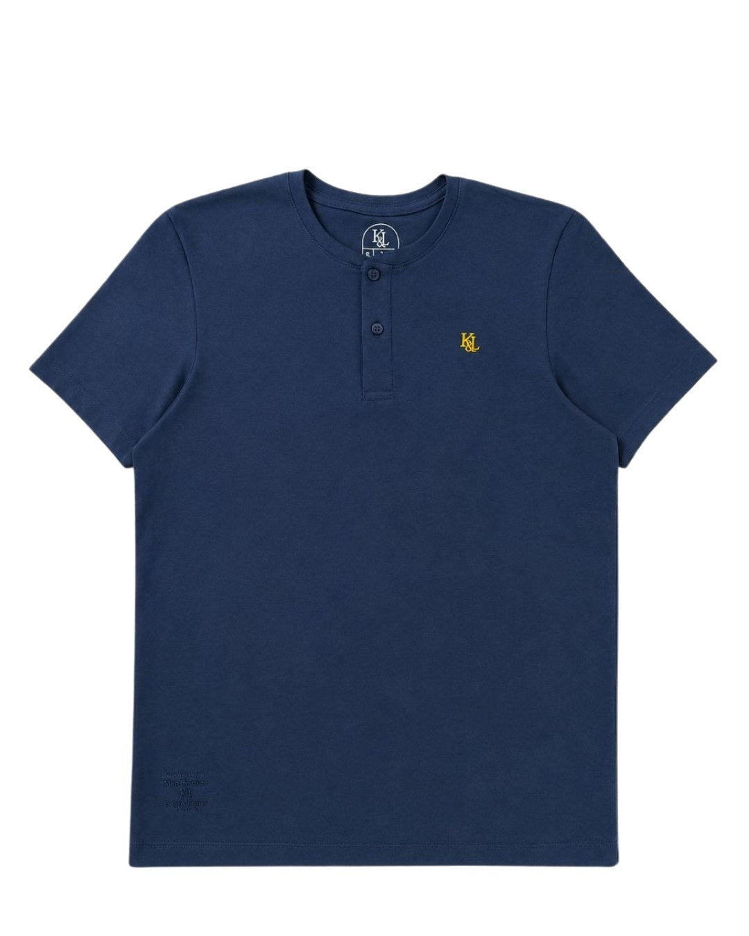 Camiseta Henley ESSENTIAL azul navy